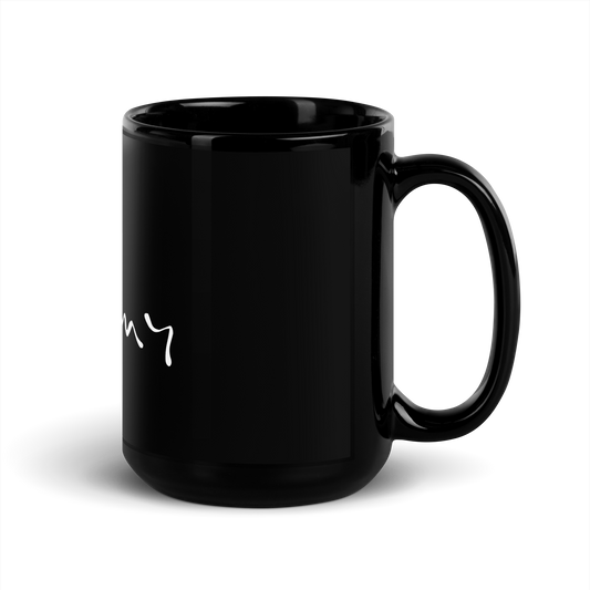KEEMY ORGANICS Black Glossy Mug